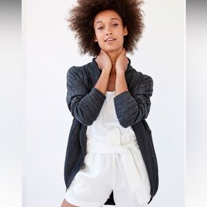 Wilfred Diderot Sweater - Space Dye Heathered Black